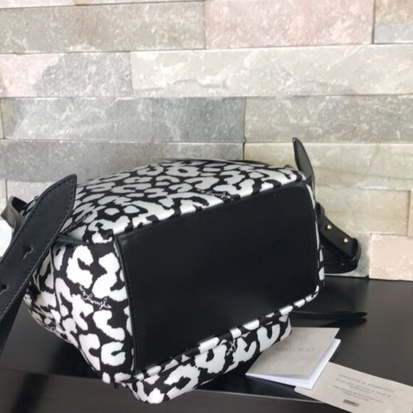 Jimmy Choo Candice Onyp Nylon Leopard Backpack - Picture 5 of 6